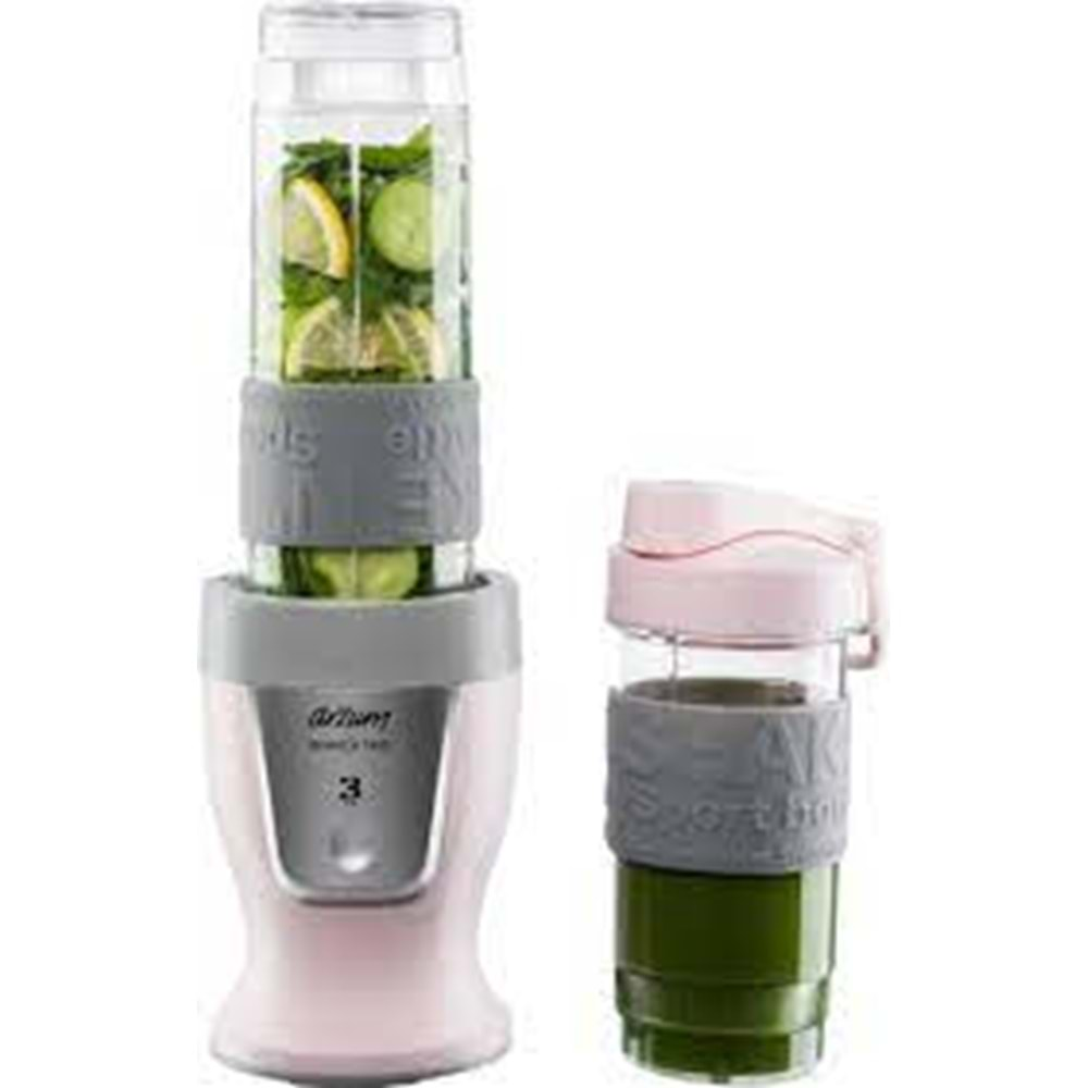 ARZUM SHAKE AND TAKE BLENDER PEMBE