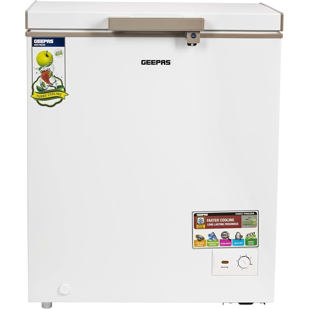 GEEPAS GCF1706 WAH 170 LİTRE ÜSTTEN KAPAK DONDURUCU