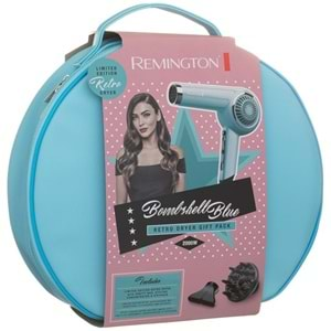 REMINGTON LIMITED EDITION RETRO HAIR DRYER BOMBSHELL BLUE