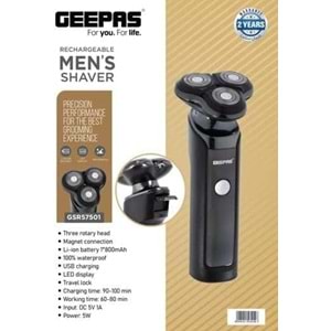 GEEPAS GSR57501 ŞARJLI TRAŞ MAKİNESİ
