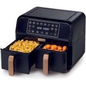 KENWOOD DUAL AİRFRYER SİYAH BAKIR