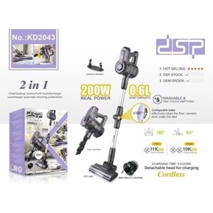 DSP KD2043 ŞARJLI DİKEY SÜPÜRGE