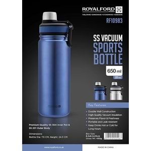 ROYALFORD RF10983 650 ML ÇELİK TERMOS