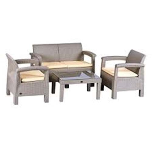 VIOLET SANTANA 4LÜ SET RATTAN