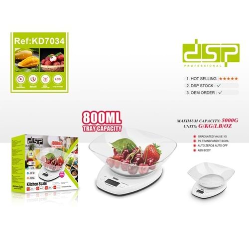 DSP KD7034 MUTFAK TARTISI